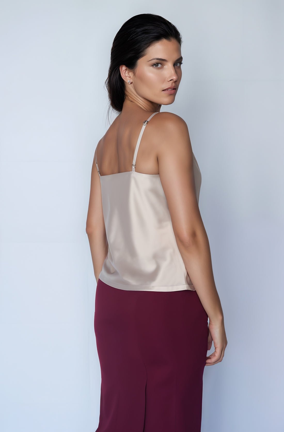 Satin Slip Top (Champagne)