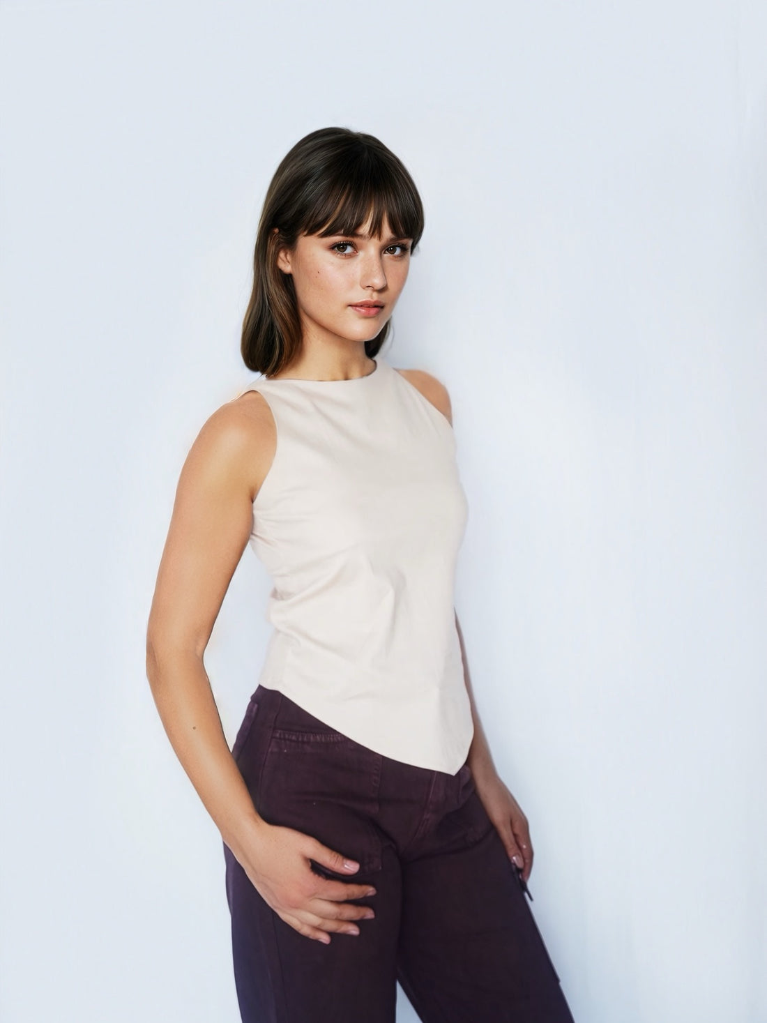 Pure Form Top (Beige)